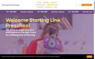 Starting Line Preschool website