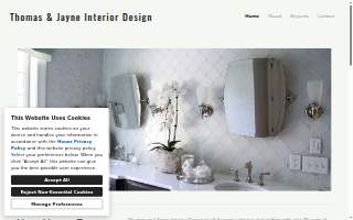 Thomas & Jayne Interior Design website