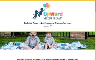 UpWord Speech Therapy, LLC website