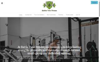 Battle Time Fitness website