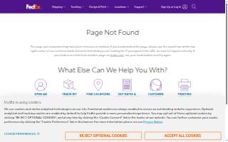 FedEx OnSite of Chesterton website