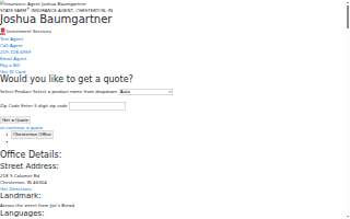 Joshua Baumgartner - State Farm Insurance Agent website
