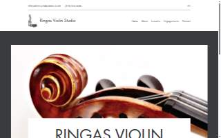Ringas Violin Studio website