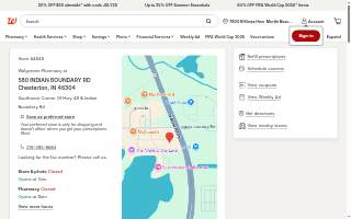 Walgreens Pharmacy of Chesterton website