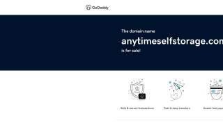 Anytime Storage website