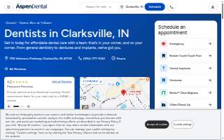 Aspen Dental - Clarksville website