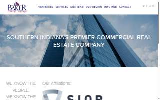 Baker Commercial Real Estate website