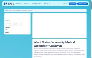 Clarksville Primary Care website