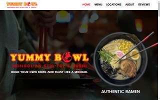 Yummy Bowl website
