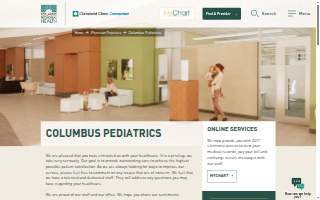 Columbus Pediatrics website