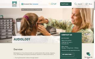 Columbus Regional Health Audiology website