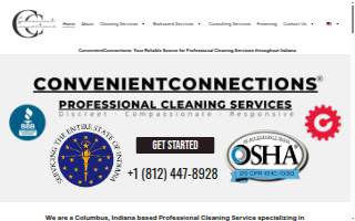 ConvenientConnections Professional Cleaning Services website