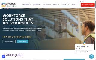 Diverse Staffing Columbus website