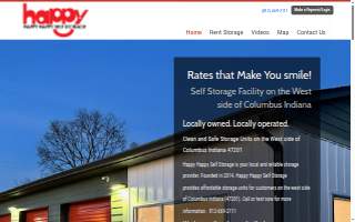 Happy Happy Self Storage website