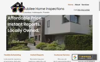 Jubilee Home Inspections website