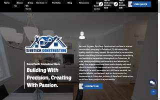 SeveTech Construction website