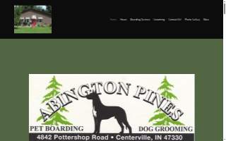 Abington Pines Dog Boarding website