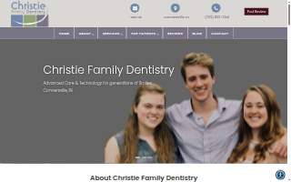 Christie Family Dentistry website