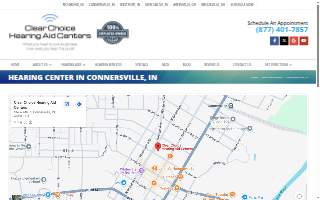Clear Choice Hearing Aid Centers of Connersville website