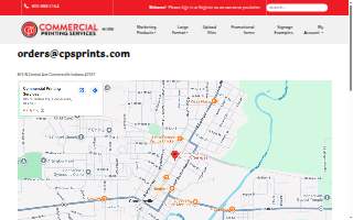 Commercial Printing Services website