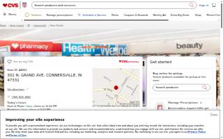 CVS Pharmacy of Connersville website