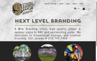 9 Mile Branding website