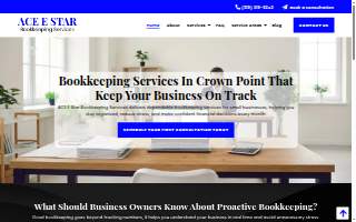 ACE EStar Bookkeeping Services website