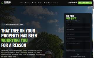 Clemons Tree Experts & Land Clearing website