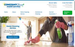 Constant Clean Maid Services website