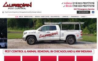 Guardian Pest Control of Crown Point website