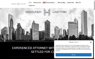 Hassuneh Law Firm website
