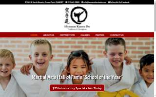 Homann Karate DO Inc website