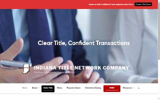 Indiana Title Network Co of Crown Point website