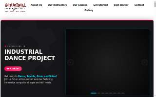 Industrial Dance Project of Crown Point website