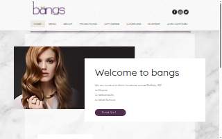 Bangs Hair Studio LLC website