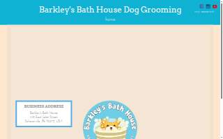Barkley's Bath House Dog Grooming website