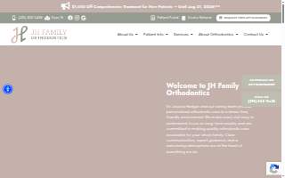 JH Family Orthodontics website