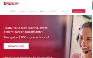 Advance Financial Federal Credit Union website