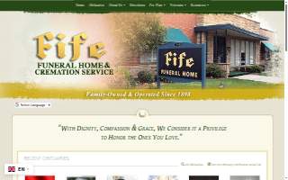 Fife Funeral Home website