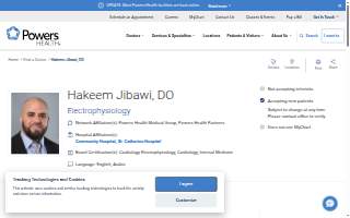 Hakeem Jibawi, DO website