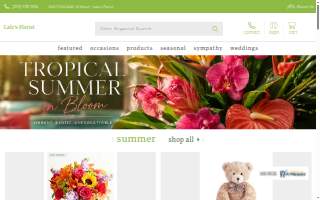 Lalys Florist website