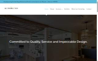 S & K Construction website