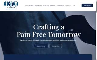 Superior Orthopedics of St. John website