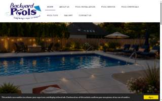 Backyard Pools website