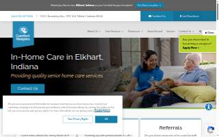 Comfort Keepers In Home Care of Elkhart website