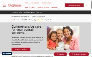 Complete Family Dentistry website