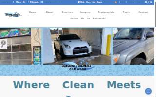 Concord Touchless Car Wash website