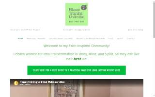 Fitness Training Unlimited website