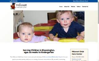 Hillcrest Community Childcare website