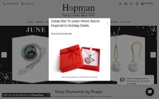 Hopman Jewelers website